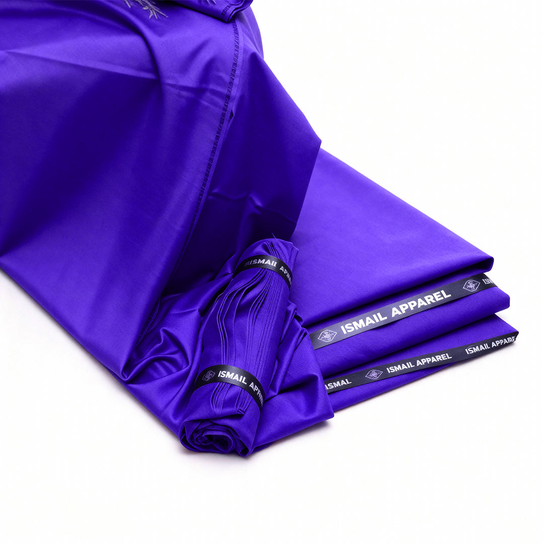 Premium Unstitched Winter Men's Suit – Wash & Wear (Dark Purple)