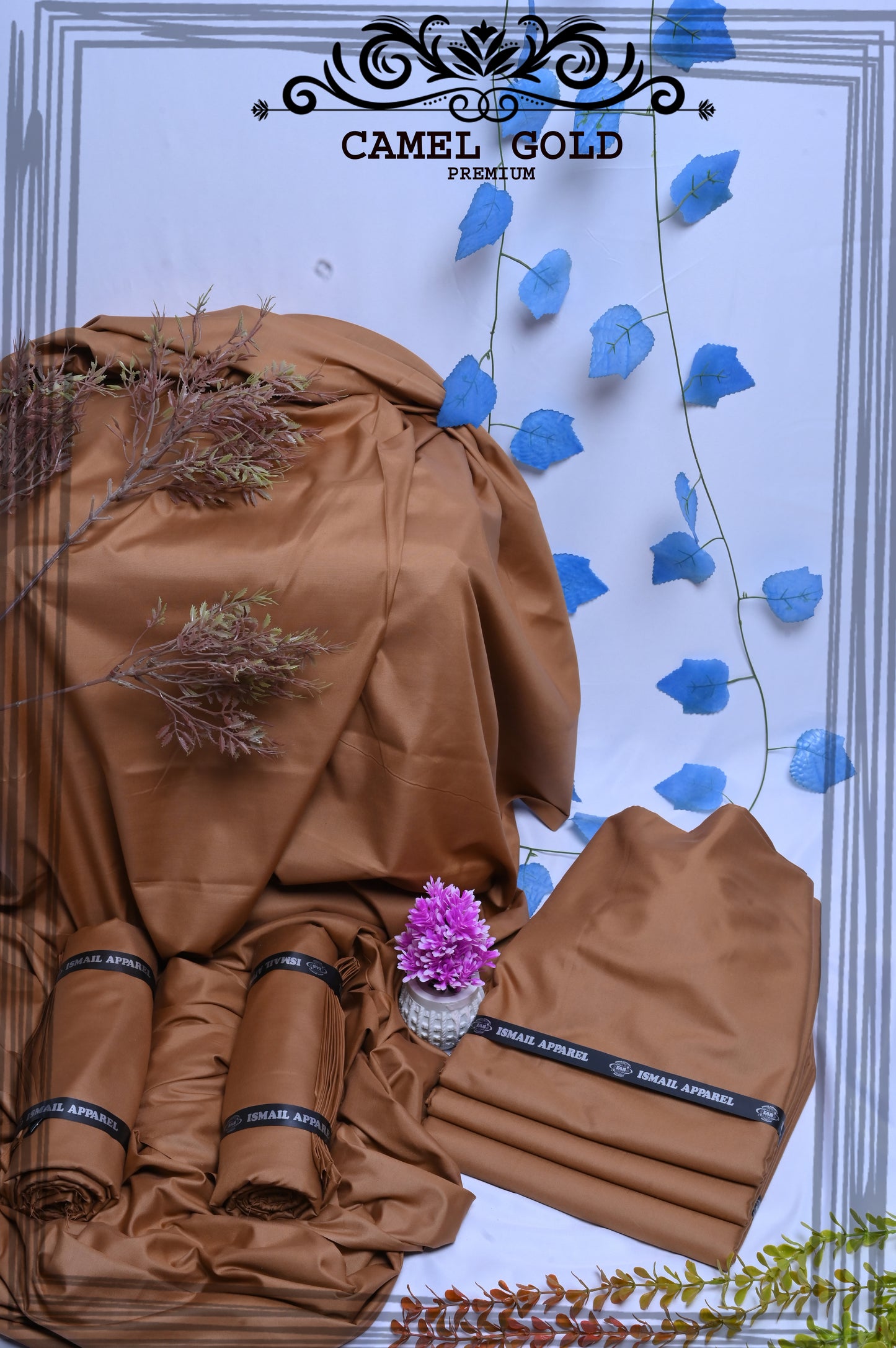 camel Gold - Titanic Boski Wash-and-Wear for Men - Unstitched