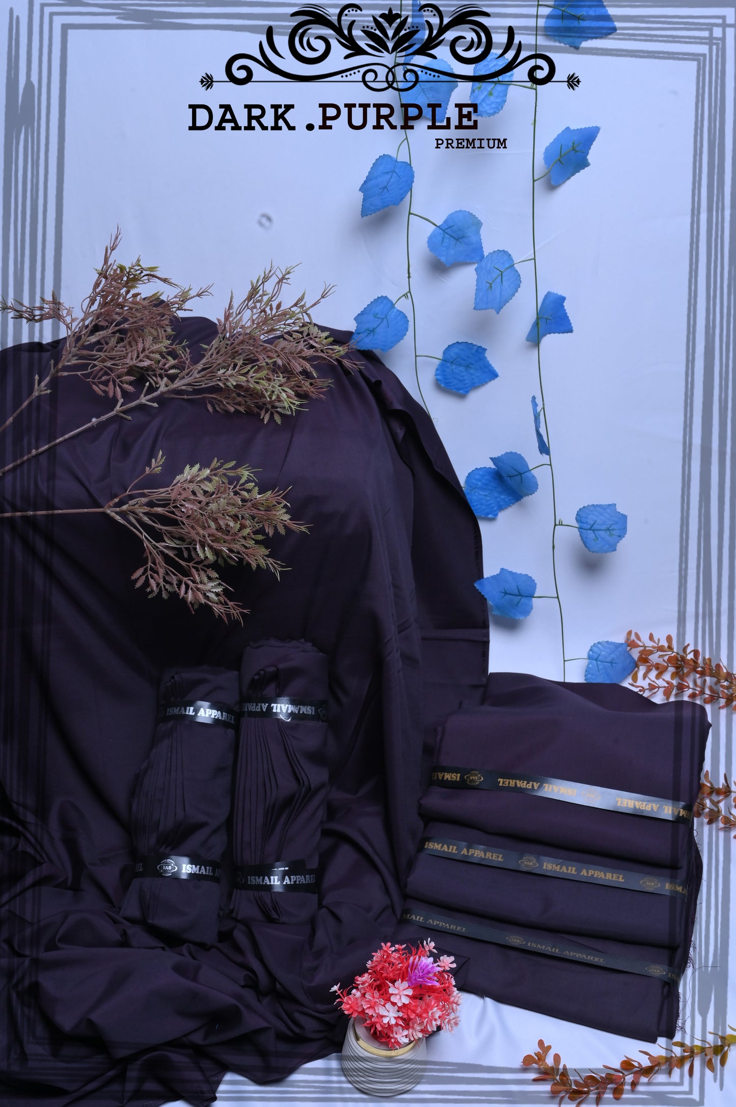 Dark Purple - Titanic Boski Wash-and-Wear for Men - Unstitched