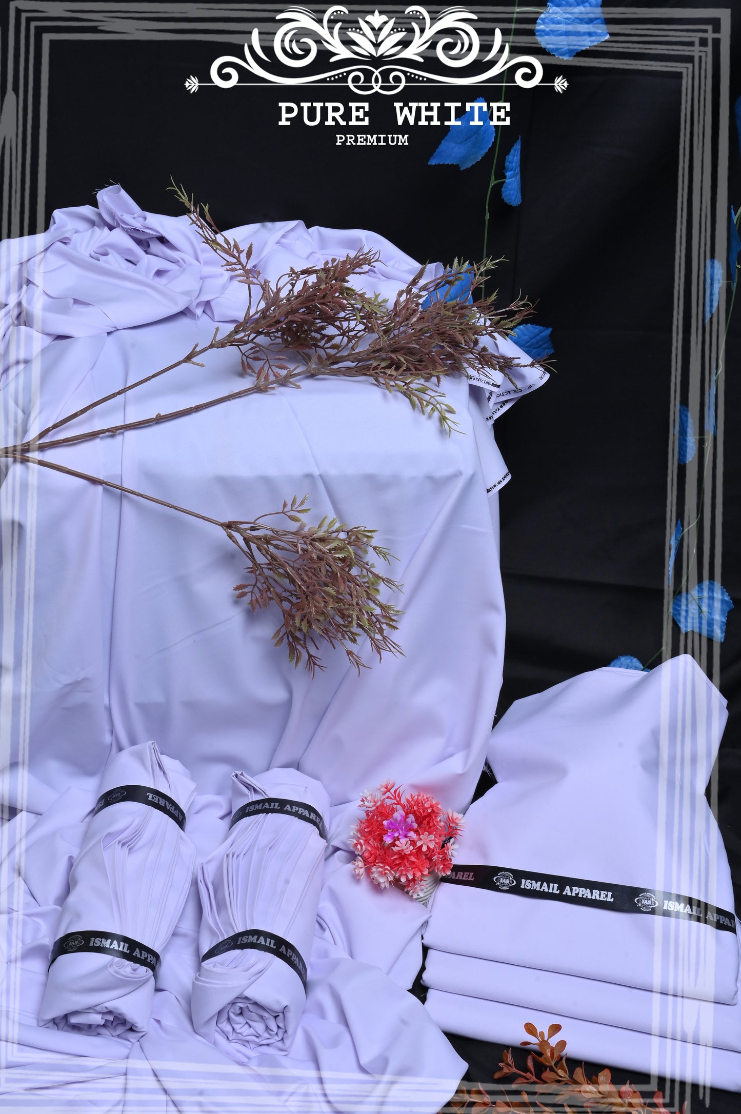 White - Titanic Boski Wash-and-Wear for Men - Unstitched