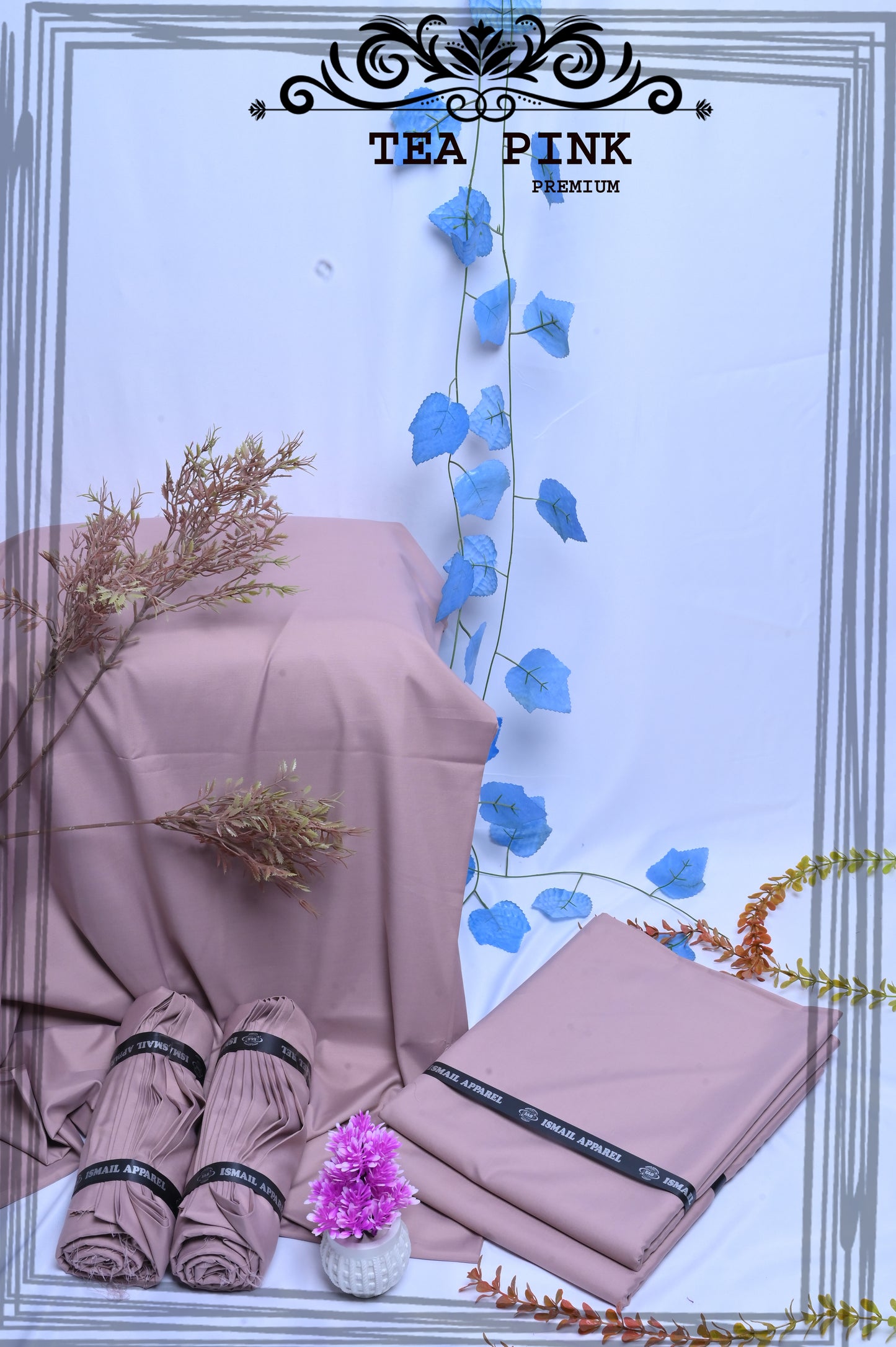 Tea Pink - Titanic Boski Wash-and-Wear for Men - Unstitched