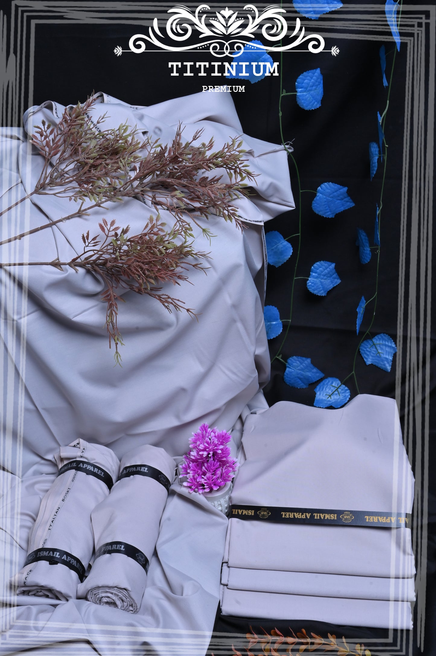 Titanium - Titanic Boski Wash-and-Wear for Men - Unstitched