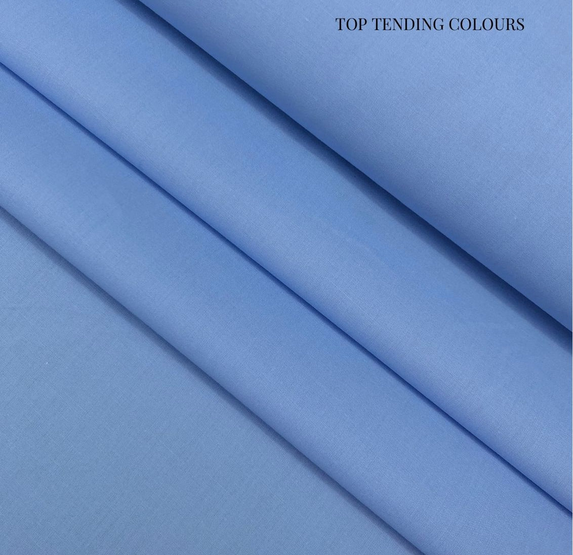 Sky Blue – Premium Unstitched Cotton (4.5m)