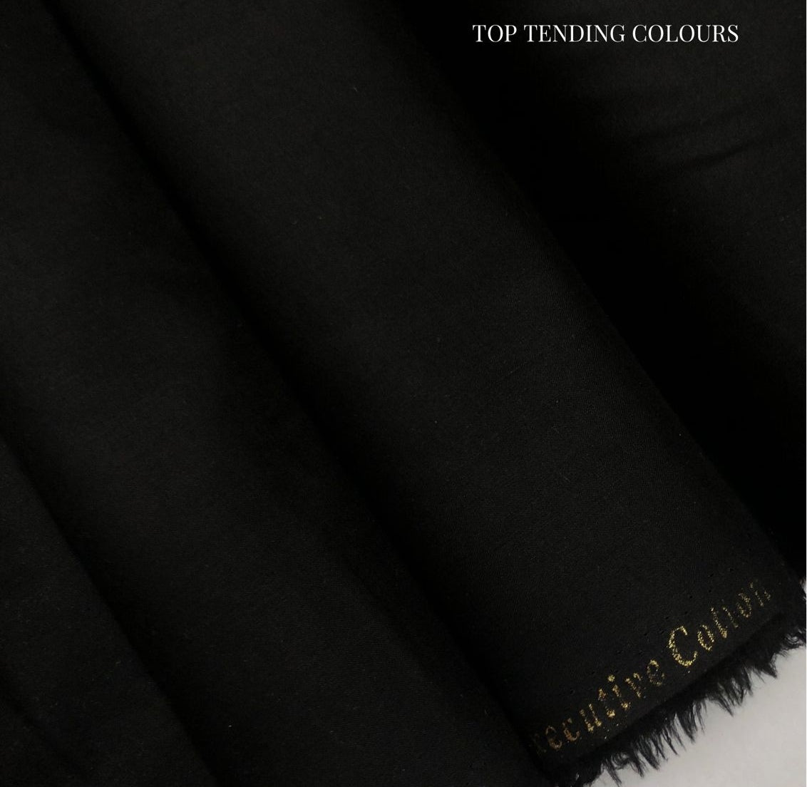 Black Classic – Premium Unstitched Cotton (4.5m)