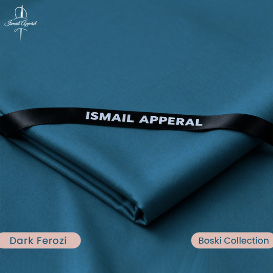 Premium Unstitched Winter Men's Suit – Wash & Wear (Dark Ferozi)