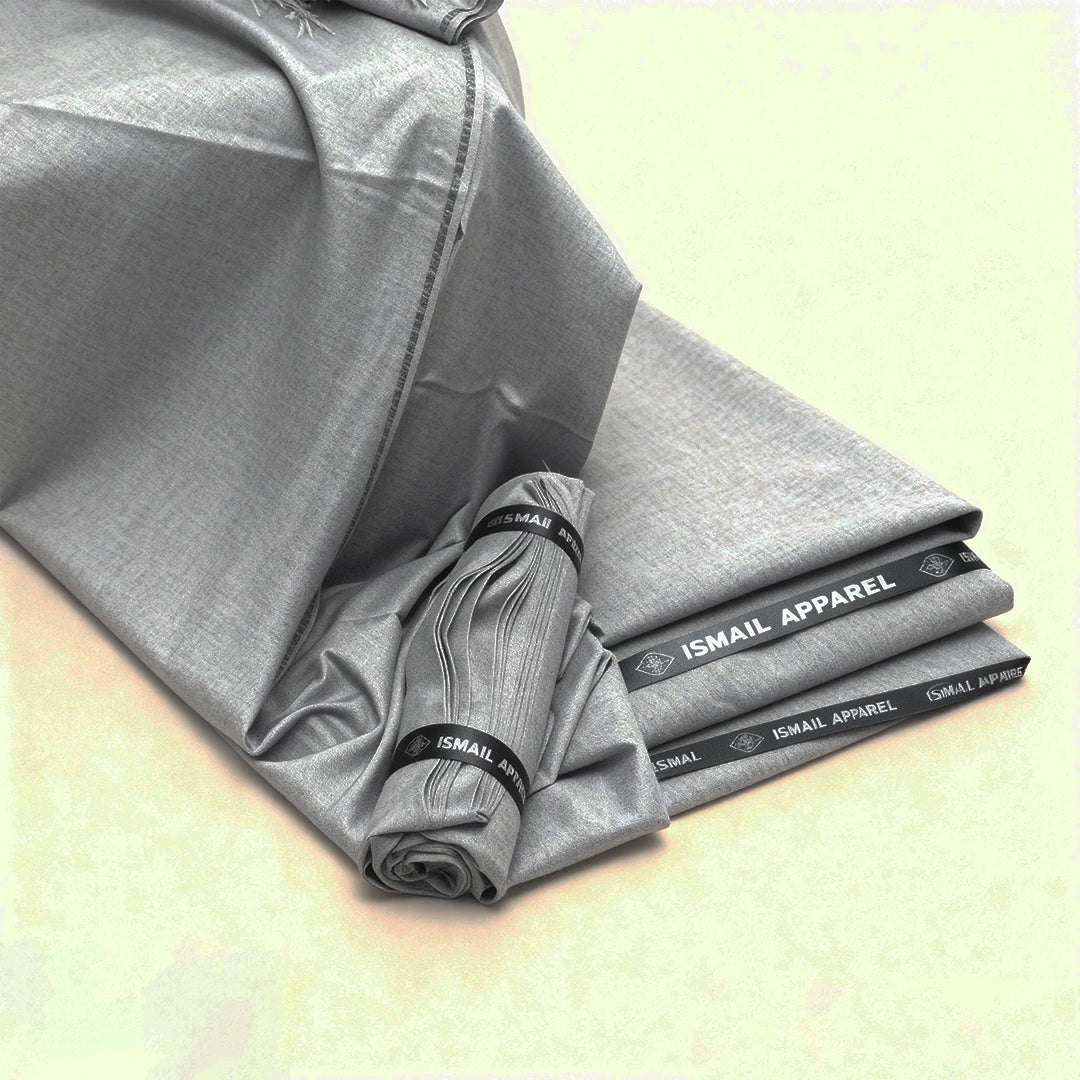 Premium Unstitched Winter Men's Suit – Wash & Wear (Metal Grey)