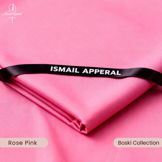 Premium Unstitched Winter Men's Suit – Wash & Wear (Rose Pink)