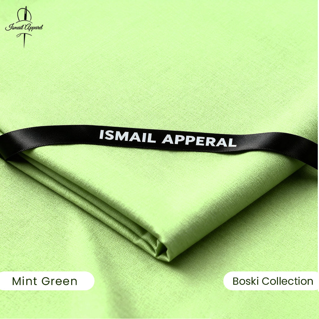 Premium Unstitched Winter Men's Suit – Wash & Wear (Mint Green)