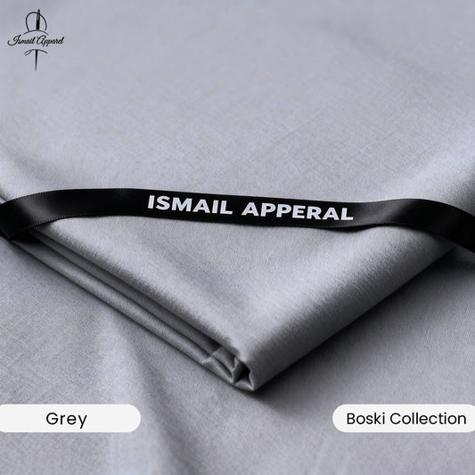 Premium Unstitched Winter Men's Suit – Wash & Wear (Metal Grey)