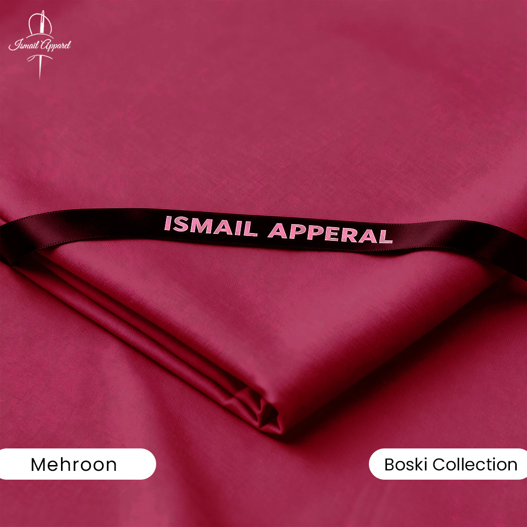 Premium Unstitched Winter Men's Suit – Wash & Wear (MahRoon)