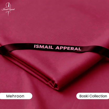 Premium Unstitched Winter Men's Suit – Wash & Wear (MahRoon)