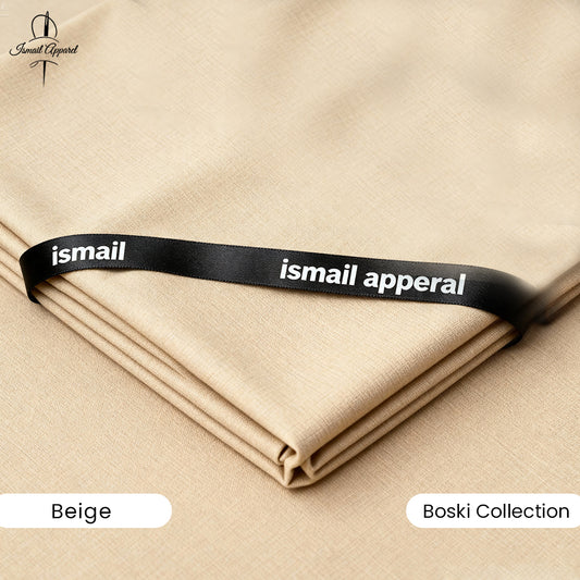 Premium Unstitched Winter Men's Suit – Wash & Wear (Beige)