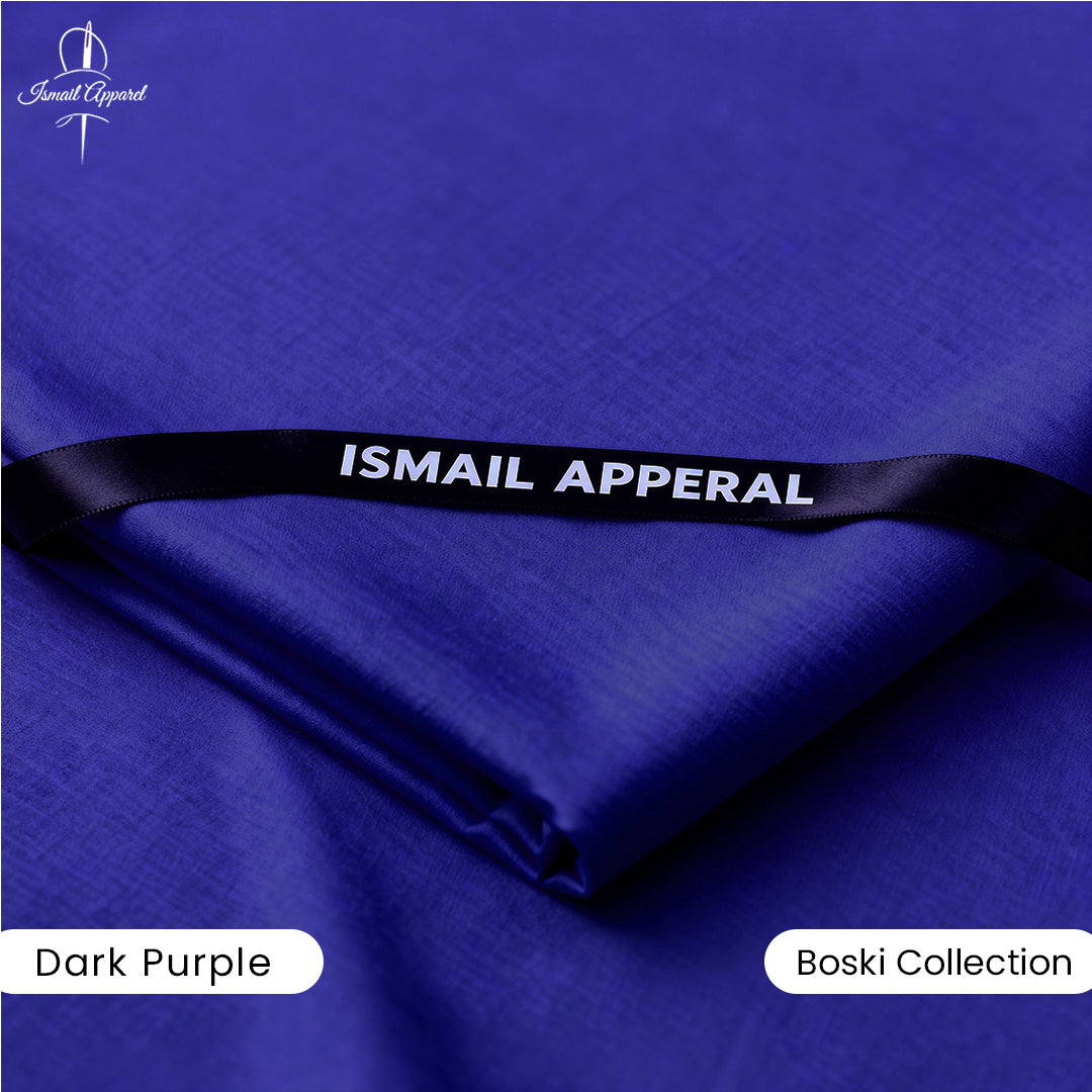 Premium Unstitched Winter Men's Suit – Wash & Wear (Dark Purple)