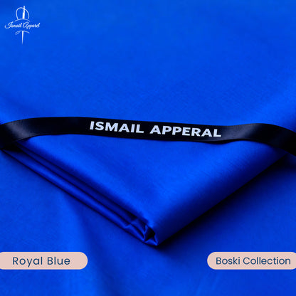 Premium Unstitched Winter Men's Suit – Wash & Wear (Royal Blue)