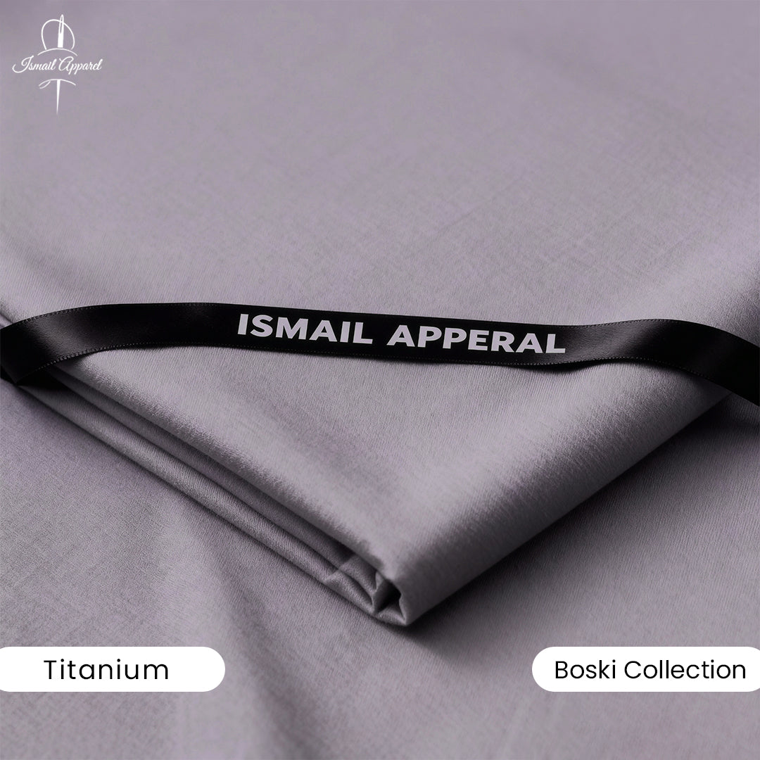 Premium Unstitched Winter Men's Suit – Wash & Wear (Titanium)