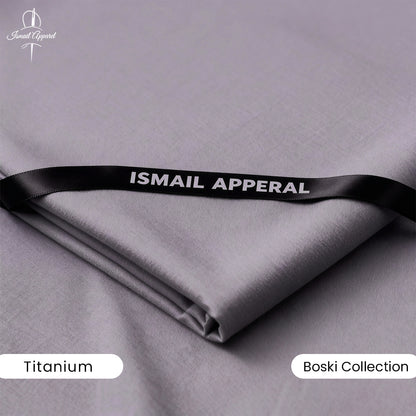 Premium Unstitched Winter Men's Suit – Wash & Wear (Titanium)