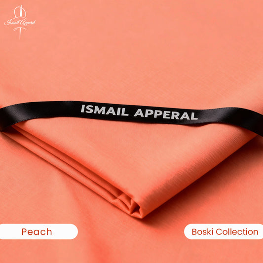 Premium Unstitched Winter Men's Suit – Wash & Wear (Peach)