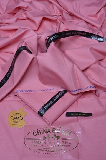 Premium Unstitched Winter Men's Suit – Wash & Wear (Carrot Pink)