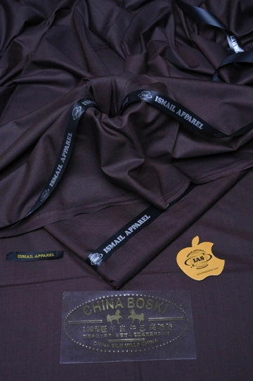 Premium Unstitched Winter Men's Suit – Wash & Wear (Chocolate)