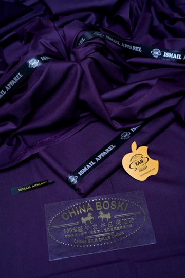 Premium Unstitched Winter Men's Suit – Wash & Wear (Dark Purple)